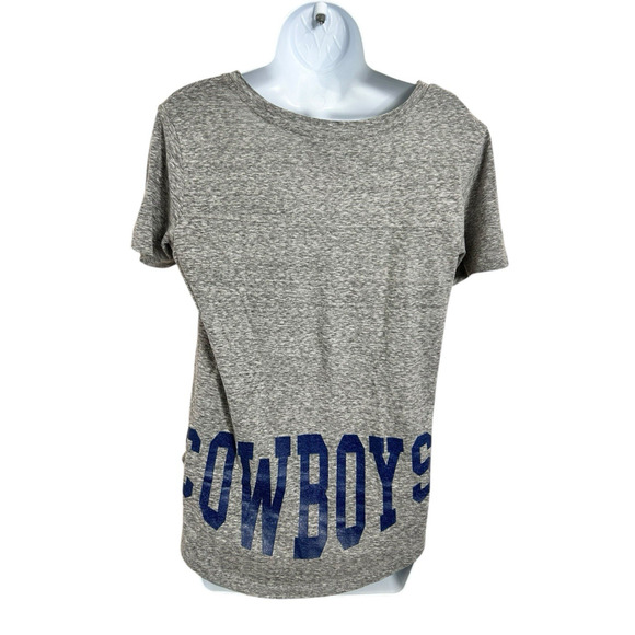 NFL Team Apparel Dallas Cowboys Gray Shirt Women's Sz Small Football Tee T-Shirt - Picture 6 of 6